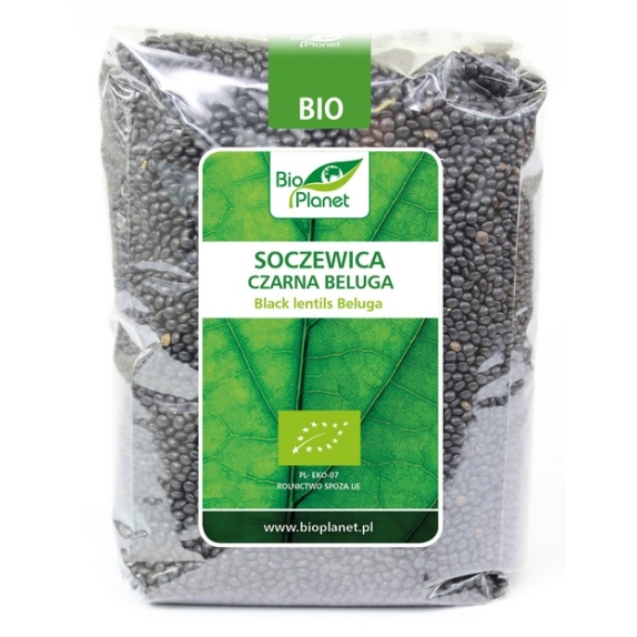 Soczewica czarna beluga 1 kg BIO Bio Planet cena 7,53$
