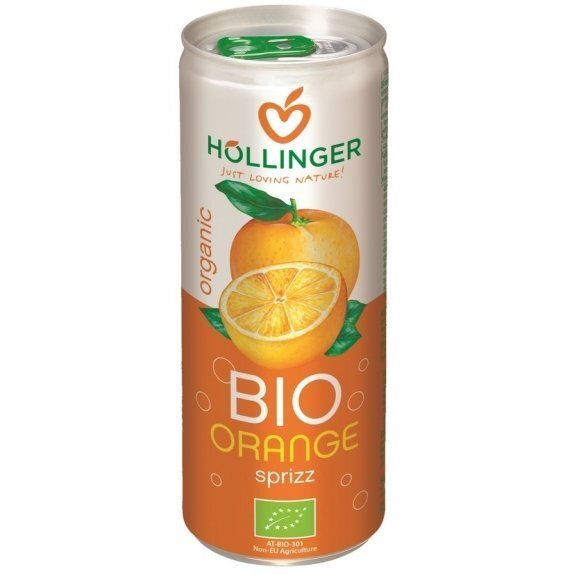 Napój pomarańczowy w puszce 250 ml Hollinger cena 3,75zł