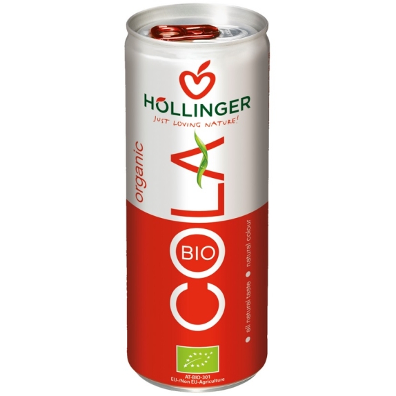 Napój cola w puszce 250 ml BIO Hollinger cena 1,40$