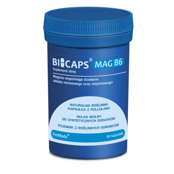 Bicaps Mag B6 60 kapsułek Formeds cena 8,64$