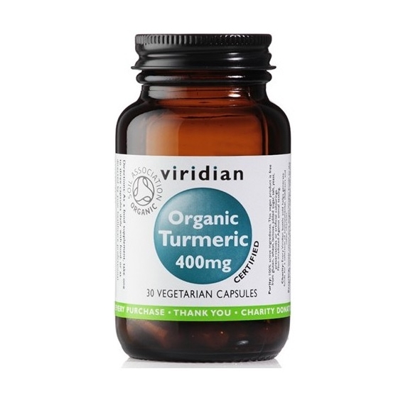 Viridian Organic Turmeric kurkuma 30 kapsułek cena 12,66$