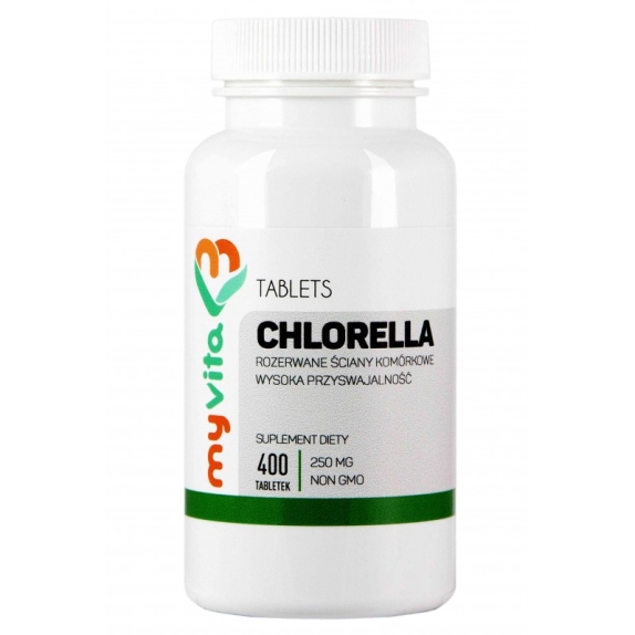 MyVita Chlorella 250 mg 400 tabletek cena €6,57