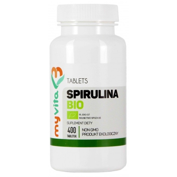 MyVita Spirulina 250 mg 400 tabletek BIO cena €7,45