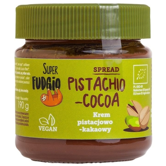 Krem pistacjowo-kakaowy bezglutenowy BIO 190 g Me Gusto (Super Fudgio) cena 7,18$