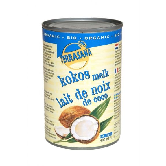 Napój kokosowy 22% tłuszczu 400 ml BIO Terrasana cena 3,29$
