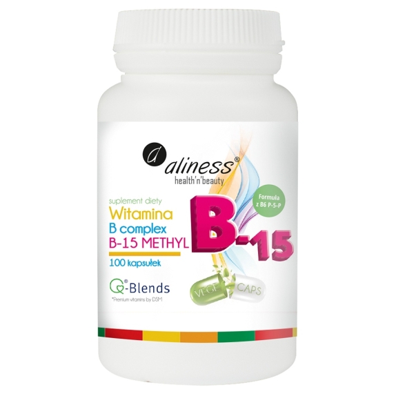 Aliness witamina B complex B-15 methyl 100 kapsułek cena 9,96$