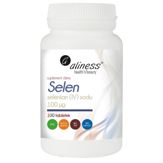 Aliness selen selenian (IV) sodu 100µg VEGE 100 tabletek cena €5,64
