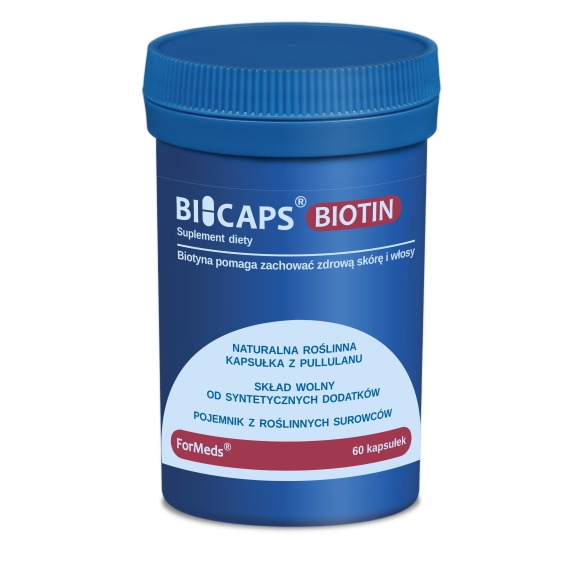 Bicaps Biotin 60 kapsułek Formeds cena 8,64$
