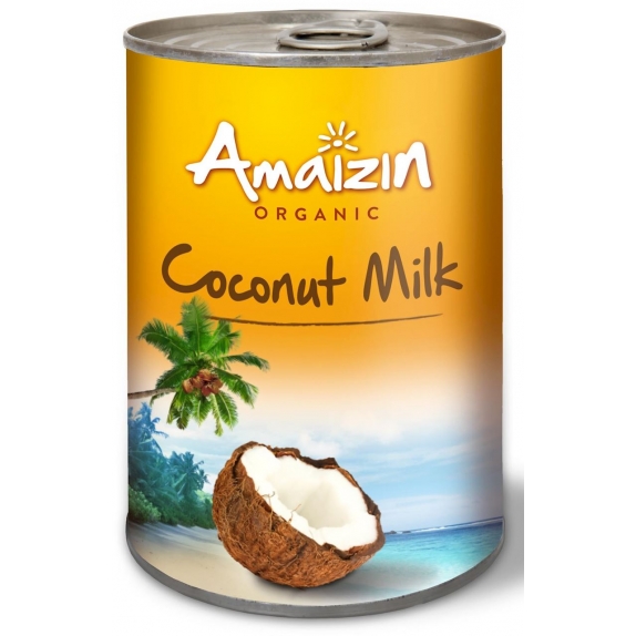 Napój kokosowy 17% tłuszczu bez gumy guar 400 ml BIO Amaizin cena 11,29zł