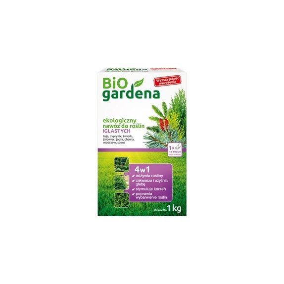Nawóz do roślin iglastych 1 kg Bio Gardena cena 6,20$