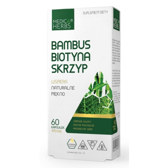 Medica Herbs bambus biotyna skrzyp 60 kapsułek cena €4,30