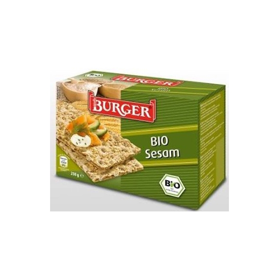 Pieczywo chrupkie żytnie razowe z sezamem 250 g BIO Burger cena €2,16