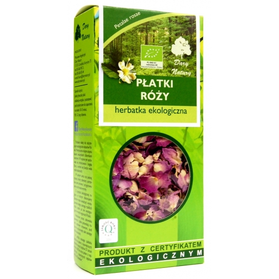 Herbatka z płatków róży 20 g BIO Dary Natu cena 4,07$