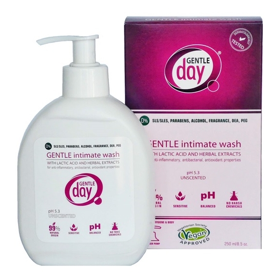 GentleDay żel do higieny intymnej z kwasem mlekowym i ekstraktami ziół 250 ml  cena 11,65$