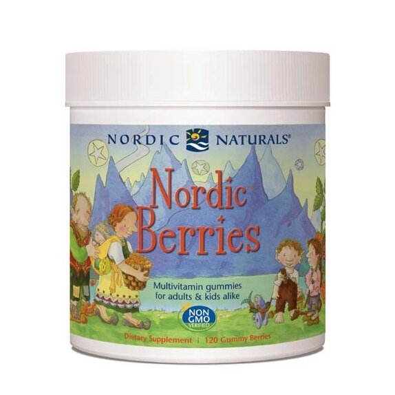 Nordic Berries żelki dla dzieci i dorosłych multiwitamina 120 sztuk Nordic Naturals cena 31,59$