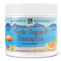 Nordic Omega-3 Żelki, 82 mg, mandarynka, 60 sztuk Nordic Naturals