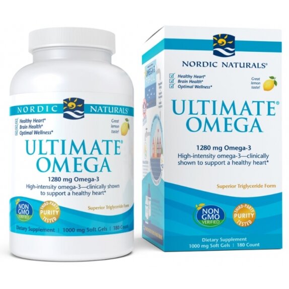 Nordic Naturals ultimate omega 1280 mg cytryna 180 kapsułek cena 75,87$