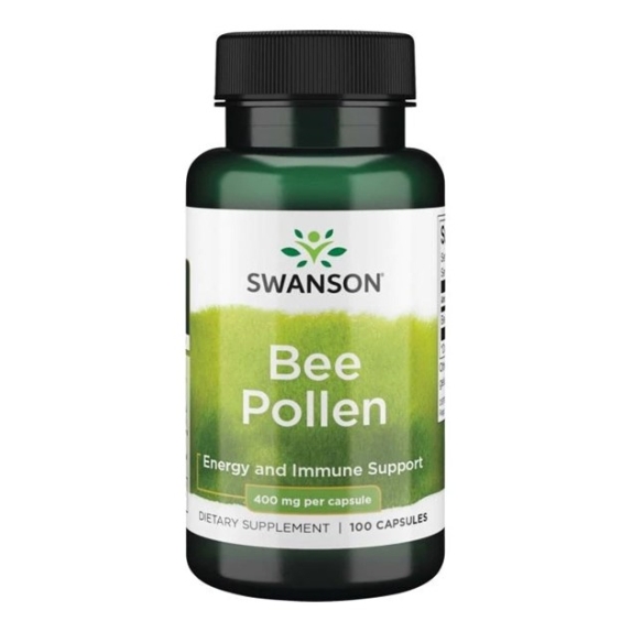 Swanson bee pollen (pyłek pszczeli) 400 mg 100 kapsułek cena 33,90zł