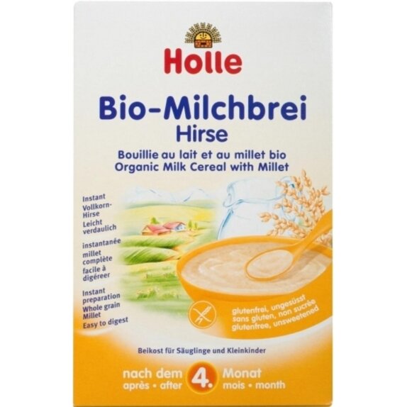 Kaszka dla dzieci jaglana mleczna od 5 miesiąca BIO 250 g Holle cena €3,76