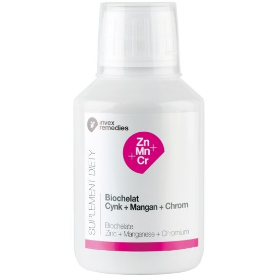 Biochelat Cynk+Mangan+Chrom 150 ml Invex Remedies cena 9,96$