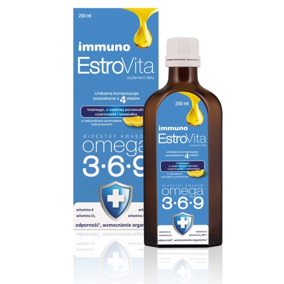 EstroVita Immuno omega 3-6-9 250 ml cena 21,60$