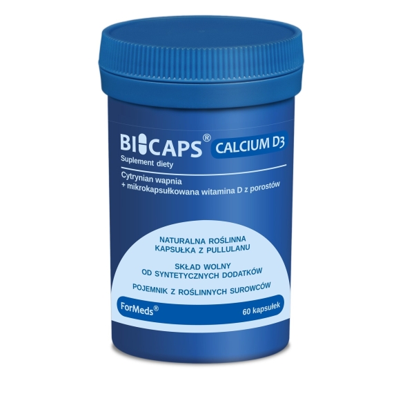 Bicaps Calcium D3 60 kapsułek Formeds cena €8,38
