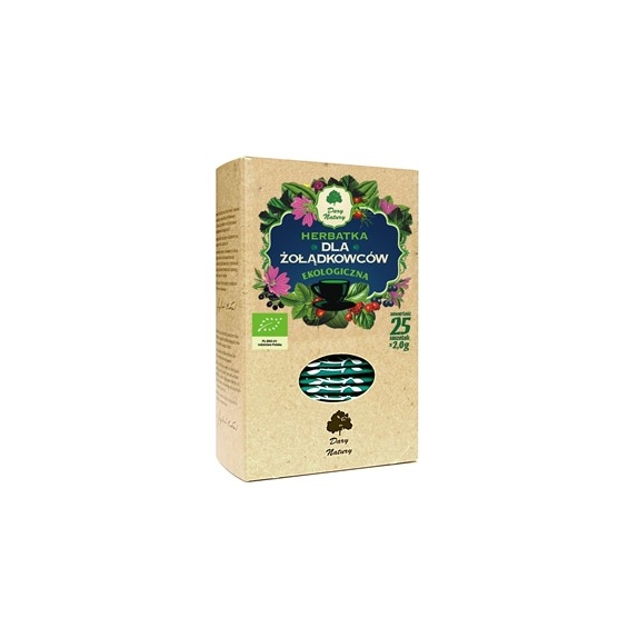 Herbata dla żołądkowców 25 saszetek x 2 g BIO Dary Natury  cena €2,16