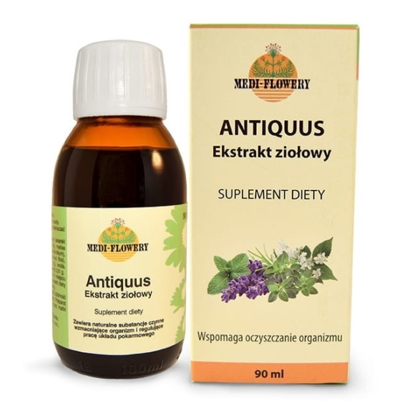 Medi-Flowery ekstrakt ziołowy Antiquus sporządzony według receptury z XIV w. 90 ml cena €11,78