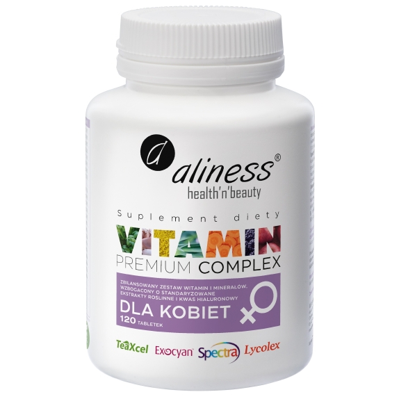 Aliness premium vitamin complex dla kobiet 120 tabletek cena €12,43