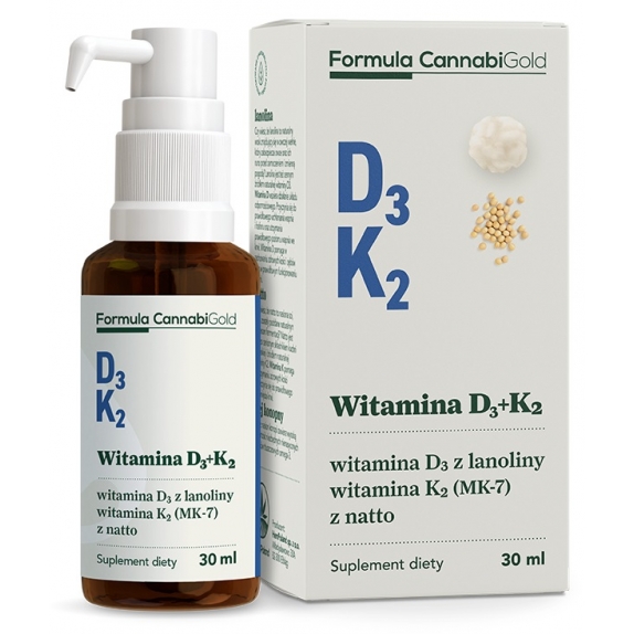 Formula CannabiGold Vitamin D3K2 30 ml HemPoland cena €13,36