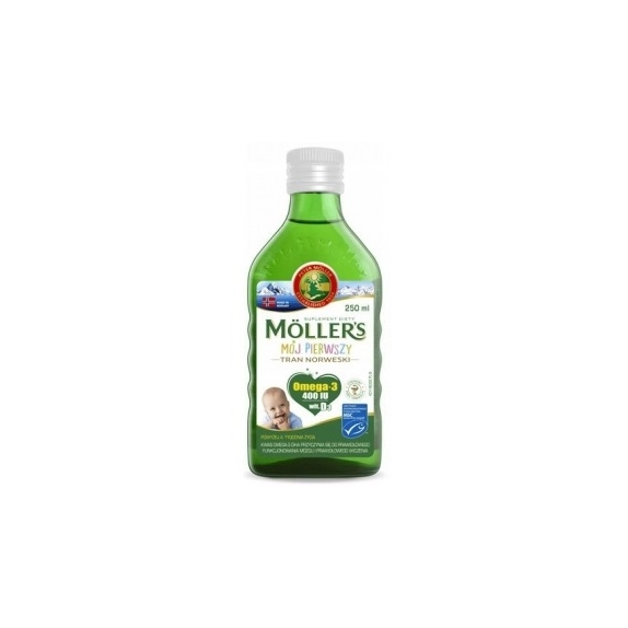 Moller's Mój Pierwszy Tran płyn 250 ml cena 12,73$