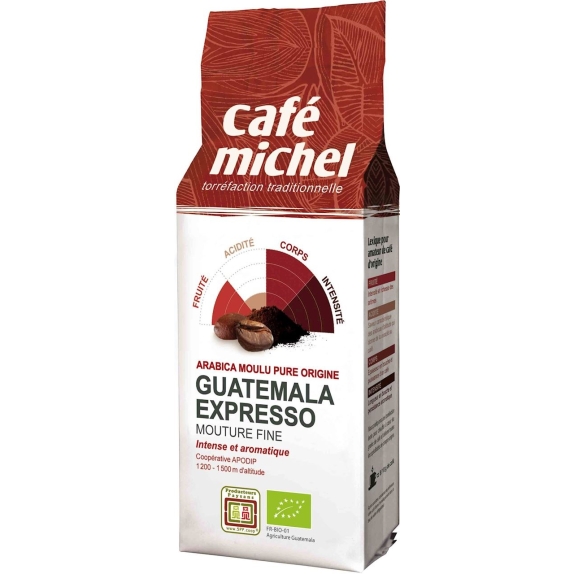 Kawa mielona Arabica 100% Espresso Gwatemala fair trade BIO 250 g Cafe Michel cena €7,67