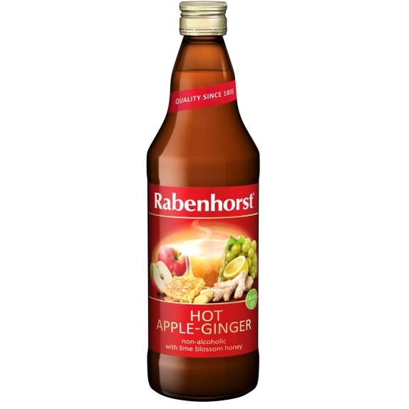 Napój zimowy na ciepło jabłko - imbir - miód lipowy BIO 750 ml Rabenhorst cena 4,34$
