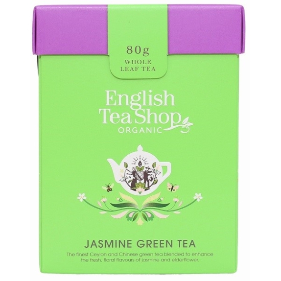 Herbata sypana zielona jaśminowa 80 g BIO English tea cena 9,20$