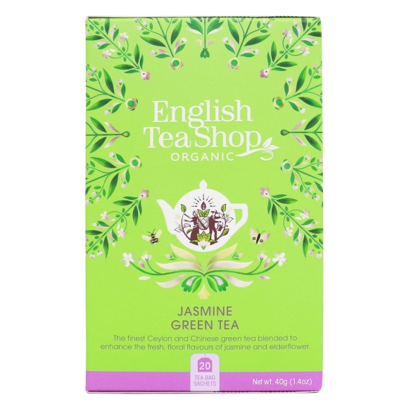 Herbata zielona jaśminowa 20 saszetek BIO English tea cena €3,42