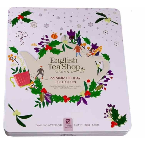Zestaw herbatek zimowych w białej puszce 72saszetek x 1,5g (108 g) BIO English tea cena €17,54