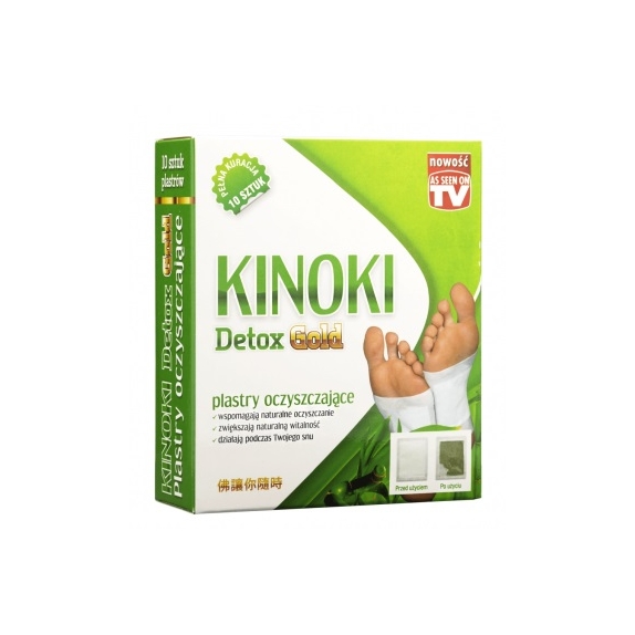 Kinoki Detox plastry 10 sztuk Aura Herbals cena 3,87$
