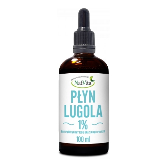 Płyn Lugola 1% roztwór wodny jodu 100 ml Natvita  cena 6,86$