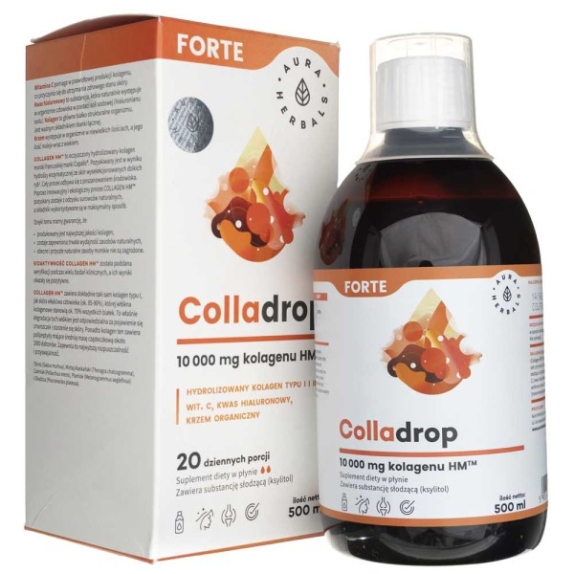 Colladrop Forte 10000 mg 500 ml Aura Herbals  cena 21,87$