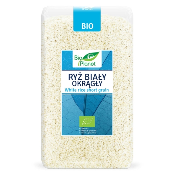 Ryż biały okrągły 1 kg BIO Bio Planet cena 16,39zł