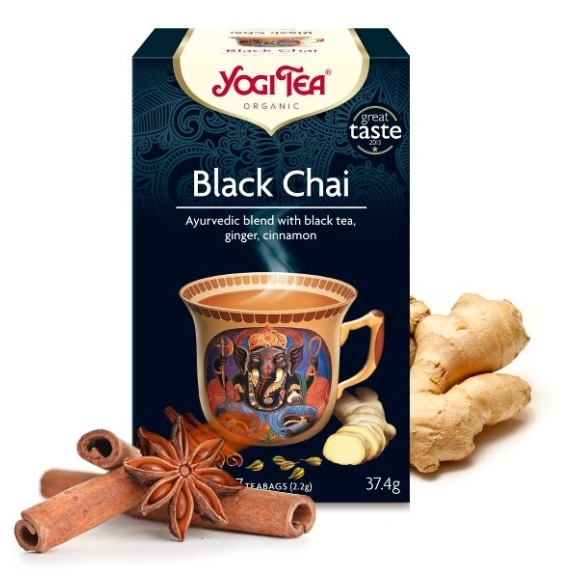 Herbata black chai 17 saszetek BIO Yogi Tea cena 13,50zł
