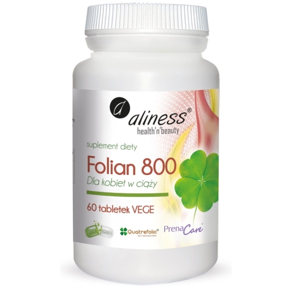 Aliness Folian dla kobiet w ciąży 800 µg 60 tabletek cena €6,77