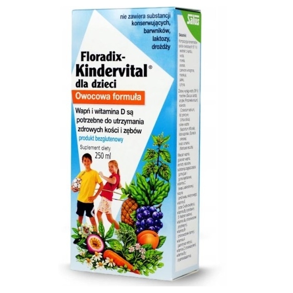 Floradix Kindervital dla dzieci 250 ml cena €8,79