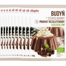 Budyń czekoladowy bezglutenowy 40 g x 10 sztuk BIO Amylon 