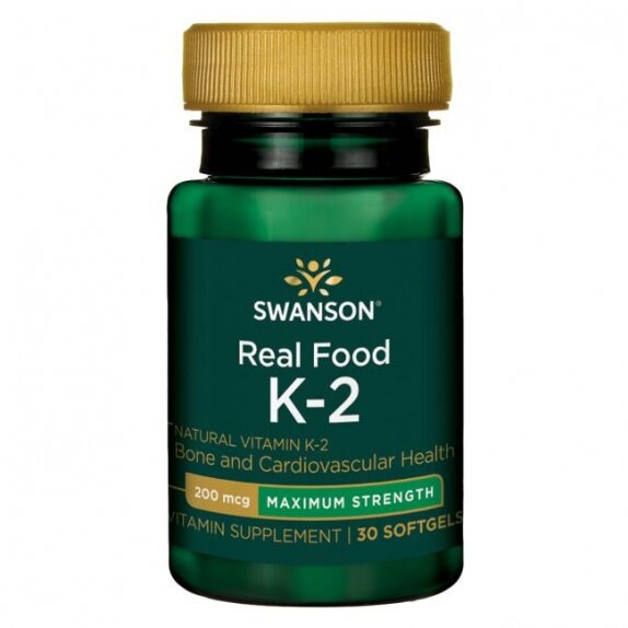Swanson witamina K2 naturalna 200 mcg 30 kapsułek cena 12,15$
