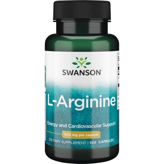 Swanson L-arginina 500 mg 100 kapsułek cena 6,18$