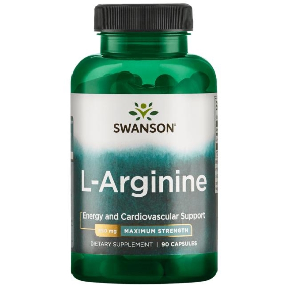Swanson L-arginina 500 mg 200 kapsułek cena 13,47$