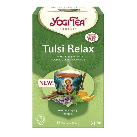 Herbatka Tulsi Relax BIO 17 saszetek Yogi Tea cena €2,83