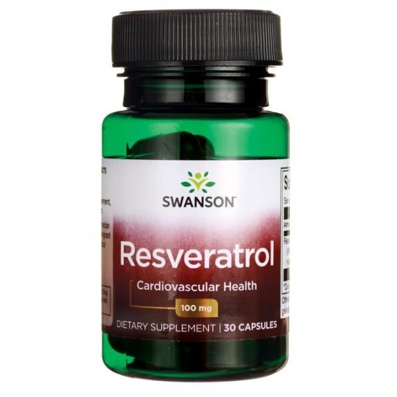Swanson resweratrol 100 mg 30 kapsułek cena 5,90$