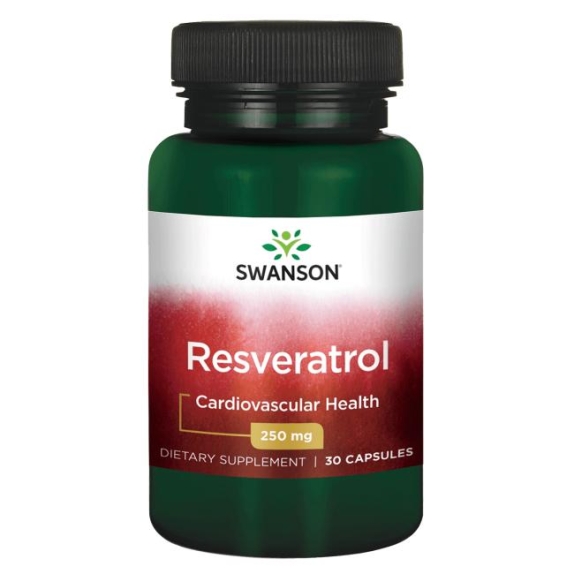 Swanson resweratrol 250 mg 30 kapsułek cena €9,94